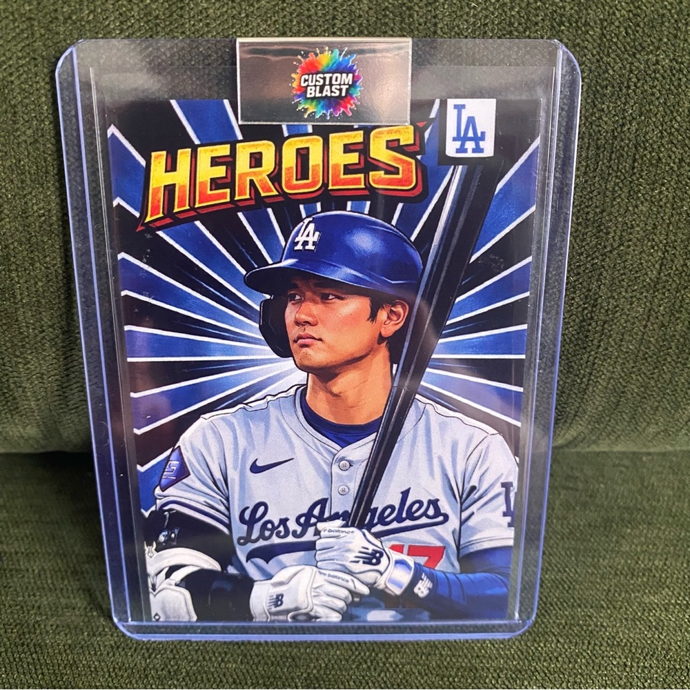 Custom Shohei Ohtani Heros card. Dodgers